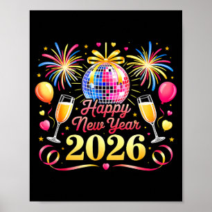 Happy New Year 2026 New Years Eve Party Countdown  Poster