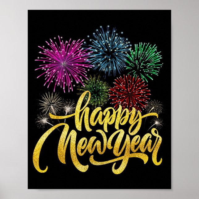 Happy New Year 2026 New Years Eve Party Countdown  Poster (Front)