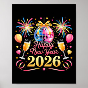 Happy New Year 2026 New Years Eve Party Countdown  Poster