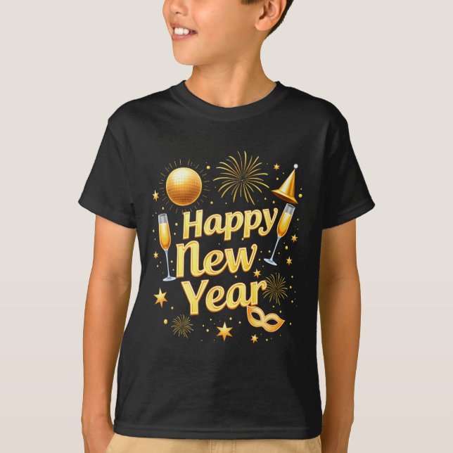 Happy New Year 2026 New Years Eve Party Countdown  T-Shirt (Front)