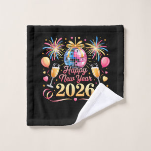 Happy New Year 2026 New Years Eve Party Countdown Wash Cloth