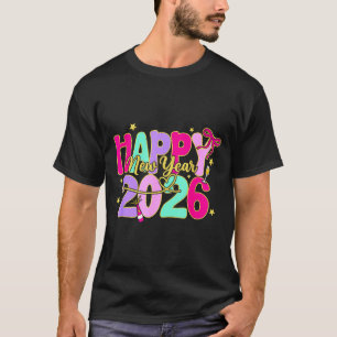 Happy New Year 2026 New Years Eve Party Family Mat T-Shirt