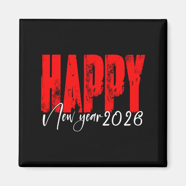 Happy New Year 2026 New Years Eve Party Fireworks  Magnet (Front)