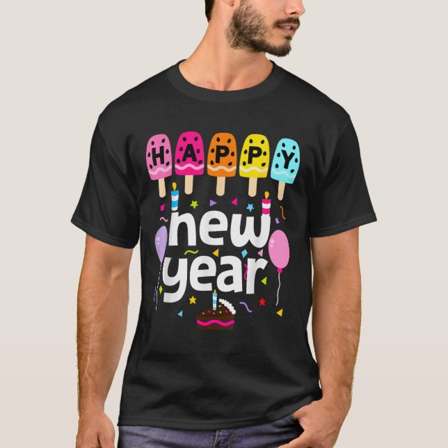 Happy New Year 2026 New Years Eve Party Kids Girls T-Shirt (Front)