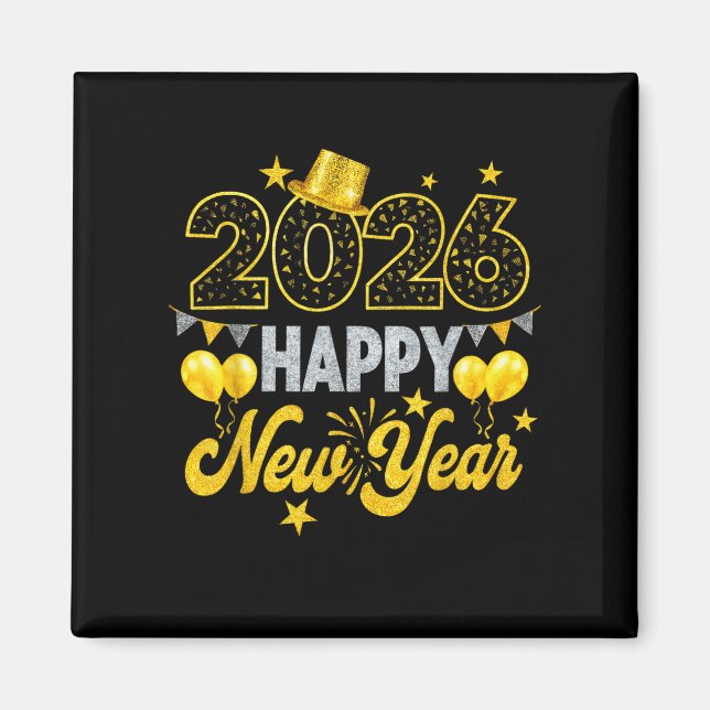 Happy New Year 2026 New Years Eve Party  Magnet (Front)