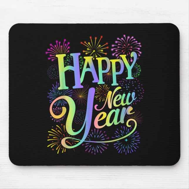 Happy New Year 2026 New Year's Eve Party Matching  Mouse Pad (Front)