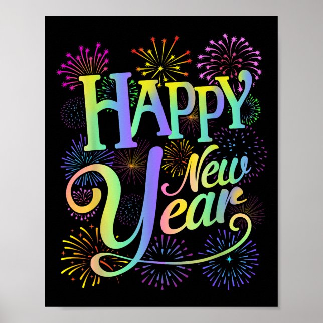 Happy New Year 2026 New Year's Eve Party Matching  Poster (Front)