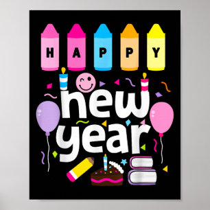 Happy New Year 2026 New Years Eve Party Teacher Ki Poster