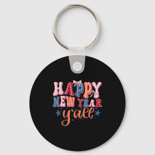 Happy New Year 2026 Party Countdown New Years Y'al Key Ring