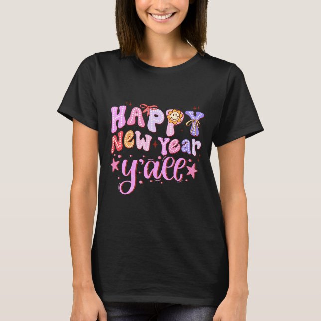 Happy New Year 2026 Party Countdown New Years Y'al T-Shirt (Front)