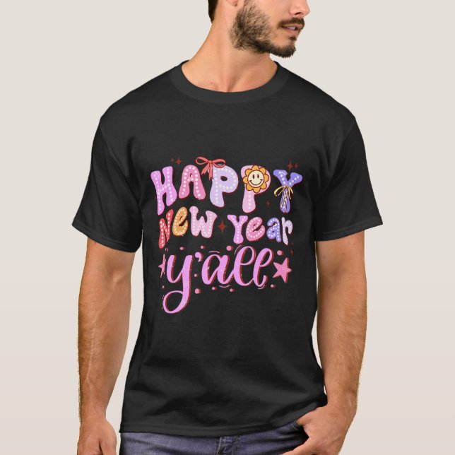 Happy New Year 2026 Party Countdown New Years Y'al T-Shirt (Front)
