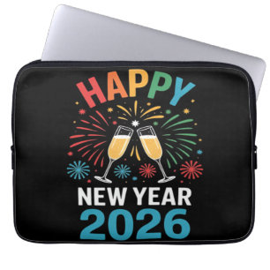 Happy New Year 2026 Party Funny New Years Eve 2026 Laptop Sleeve