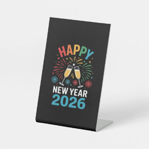 Happy New Year 2026 Party Funny New Years Eve 2026 Pedestal Sign