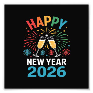 Happy New Year 2026 Party Funny New Years Eve 2026 Photo Print