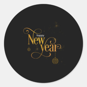 Happy New Year 2026 Party Gift Tee  Classic Round Sticker