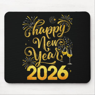 Happy New Year 2026 Party New Years Eve Holiday  Mouse Pad