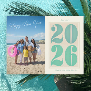 Happy New Year 2026 Photo Card Bold typography