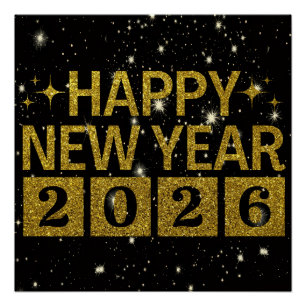 Happy New Year 2026 Poster