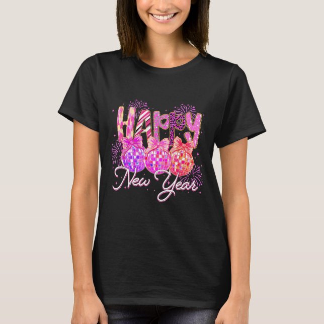 Happy New Year 2026 Preppy New Years Nk Coquette B T-Shirt (Front)
