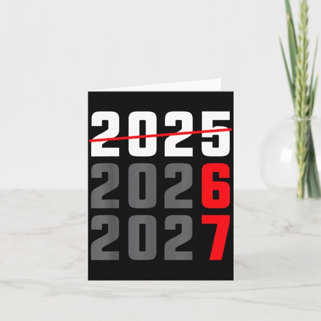 Happy New Year 2026 Shirt Six Seven 67 Meme Gen Al Card (Front)