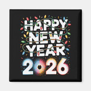 Happy New Year 2026 Sparkle Shirt For Women  Magnet