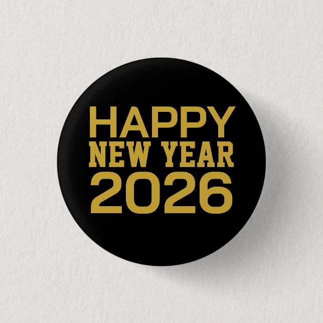 Happy New Year 2026 T-Shirt 3 Cm Round Badge (Front)