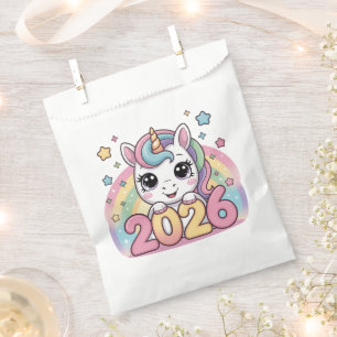 Happy New Year 2026 Unicorn Lovers Magical Vibes Favour Bag