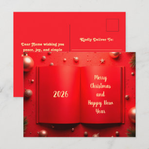 Happy New Year 2027 Holiday Postcard
