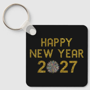 Happy New Year 2027 Key Ring