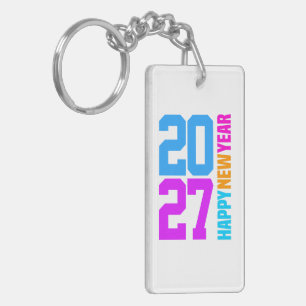 Happy New Year 2027 Key Ring