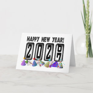 Happy New Year 2027 Odometer Holiday Card