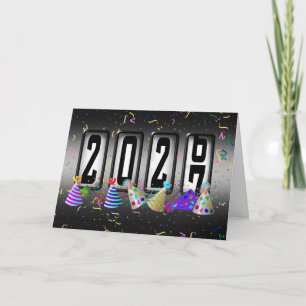 Happy New Year 2027 Odometer  Holiday Card