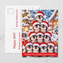 Happy New Year 2027- Waddle-ful Christmas