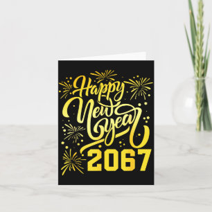 Happy New Year 2067 Funny 67 Six Seven Meme New Ye Card