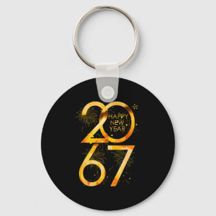 Happy New Year 2067 Funny 67 Six Seven Meme New Ye Key Ring