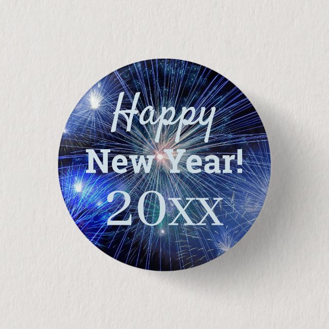 Happy New Year 20xx 3 Cm Round Badge (Front)