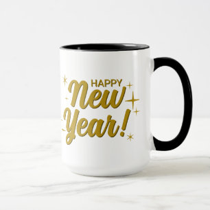 Happy New Year 20XX Large 15 oz Combo Mug