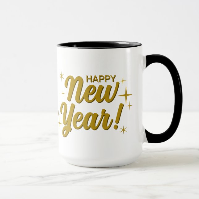 Happy New Year 20XX Large 15 oz Combo Mug (Right)