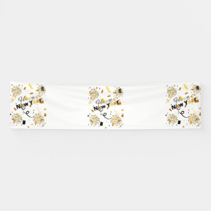 Happy New Year 2.5x10 Vinyl Banner