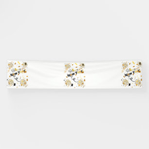 Happy New Year 2.5x12 Vinyl Banner