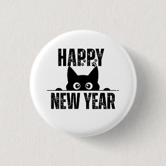 HAPPY NEW YEAR 3 CM ROUND BADGE