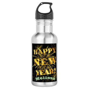 Happy New Year 532 Ml Water Bottle