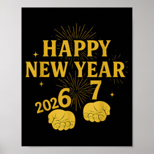 Happy New Year 67 Meme – Funny 2026 Celebration Pa Poster