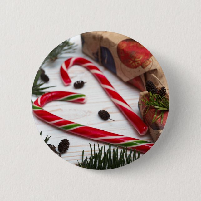 Happy New Year 6 Cm Round Badge (Front)