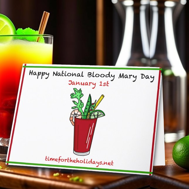 Happy New Year and Bloody Mary Day Recipe Card (Creator Uploaded)