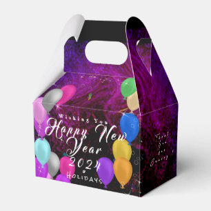 Happy New Year Balloon Favour Box