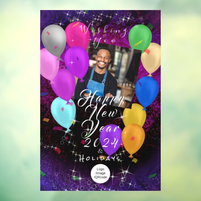 Happy New Year Balloon Photo Shop  Banner (Sheet 3)