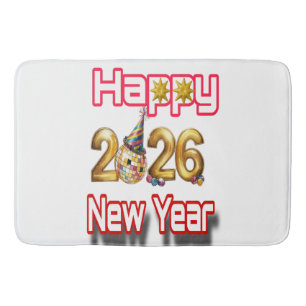 Happy New year Bath Mat