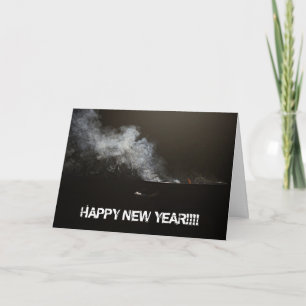 HAPPY NEW YEAR BBQ GREETING CARD