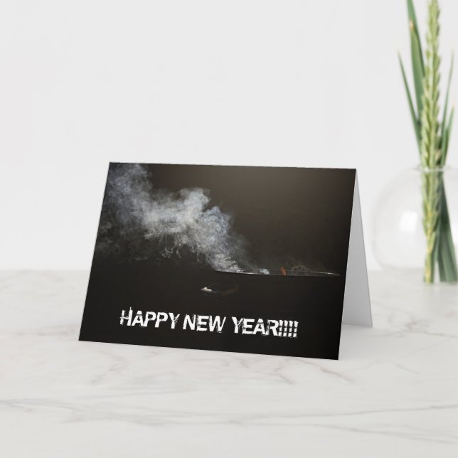 HAPPY NEW YEAR BBQ GREETING CARD (Front)
